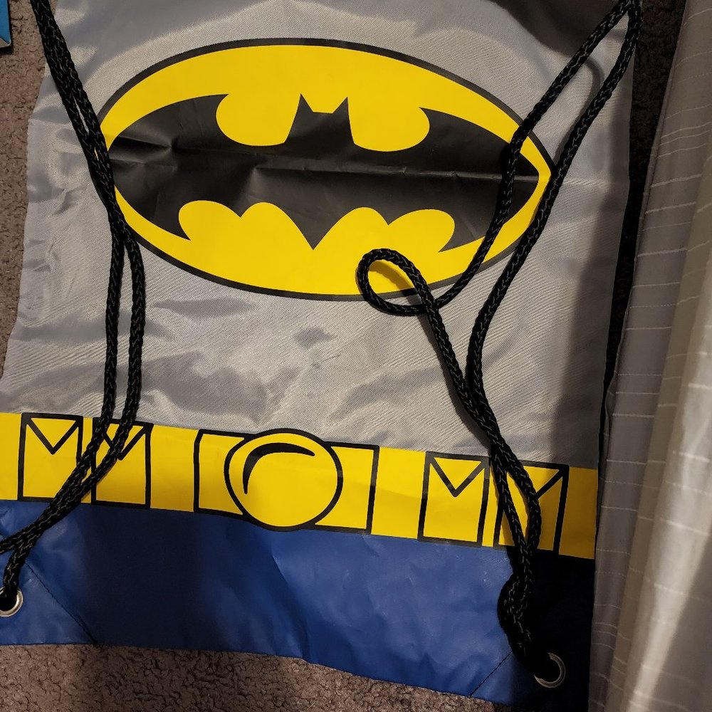 batman drawstring backpack